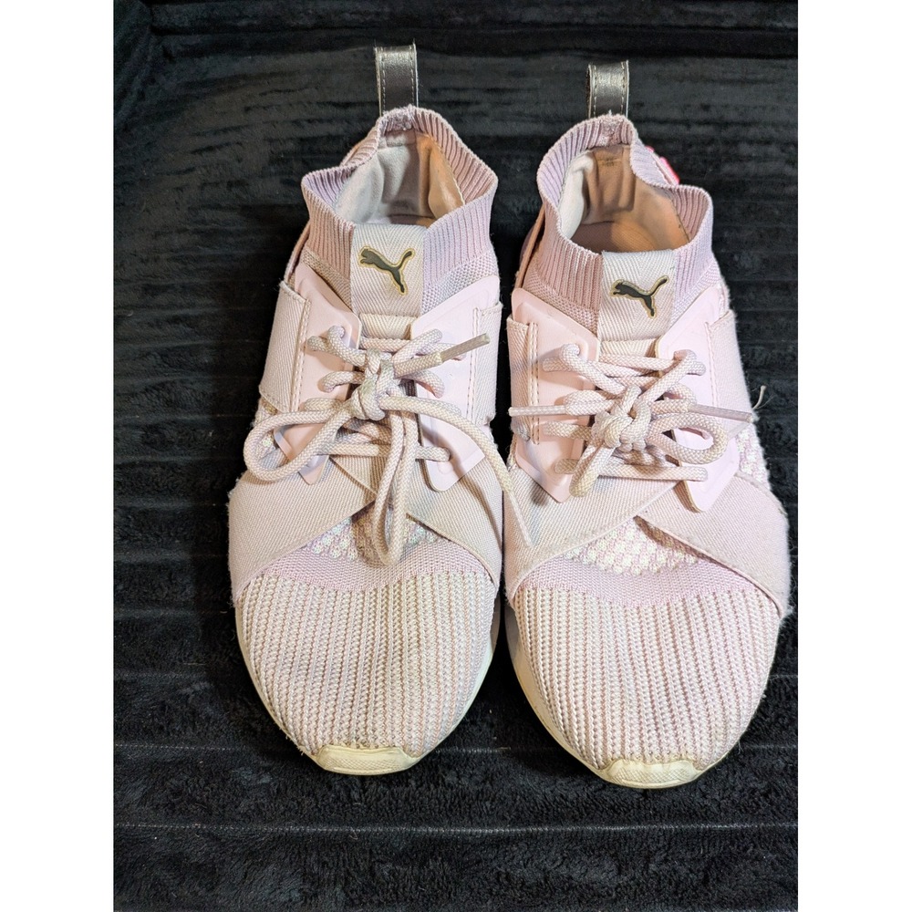 Puma Ignite Muse Womens Sneakers Pink Knit Athletic Shoes Size 7.5